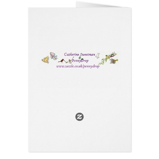 誕生日チキンカラフルファームヘンイラストレーション (裏面)