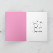 誕生日チックインピンクチューリップ カード (内部)