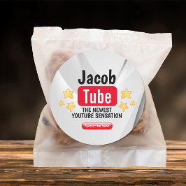 誕生日チューブパーティーシール ラウンドシール