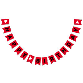 誕生日チューブパーティーバンティングバナー バンティングフラッグ