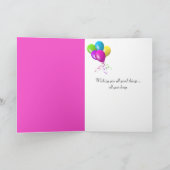 誕生日チューリップおばさん カード (内部)