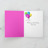 誕生日チューリップfor姪 カード (内部)