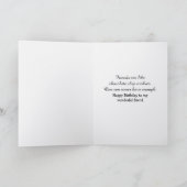 誕生日チョコレートチップクッキーとミルク カード (内部)