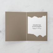 誕生日チョークアートガールとハート カード (内部)