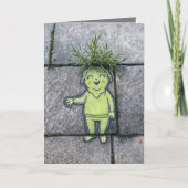 誕生日チョークドレ通りアートオブザハッピーウーマン カード (正面)