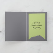 誕生日チョークドレ通りアートオブザハッピーウーマン カード (内部)