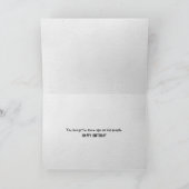 誕生日チンパンジーより古いユーモア カード (内部)