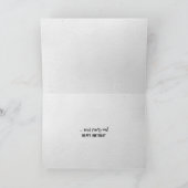 誕生日チンパンジー カード (内部)