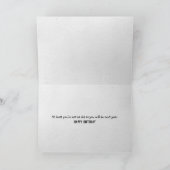 誕生日チンパンジー カード (内部)