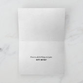 誕生日チンパンジー カード (内部)