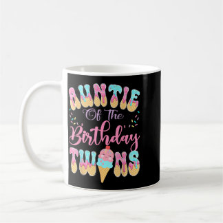 誕生日ツインズのおばさんスイートアイスクリームドリップ コーヒーマグカップ