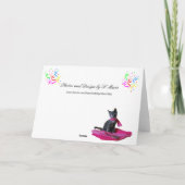 誕生日ティアナ猫からのプルフェクトプリンセスの願い カード (裏面)