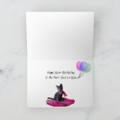 誕生日ティアナ猫からのプルフェクトプリンセスの願い カード (内部)