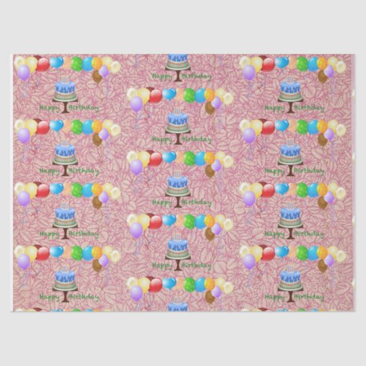 誕生日ティッシュペーパー 薄葉紙 (正面)