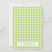 誕生日ティーパーティの招待状小さな女の子デザイン 招待状 (裏面)