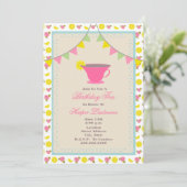 誕生日ティーパーティの招待状 招待状 (スタンド正面)