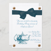 誕生日ティーパーティの招待状 招待状 (正面/裏面)