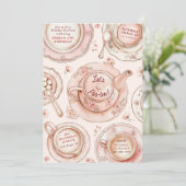 誕生日ティーパーティの招待状 招待状 (スタンド正面)