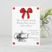 誕生日ティーパーティの招待状 招待状 (スタンド正面)