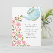 誕生日ティーパーティーシャワー 招待状 (スタンド正面)