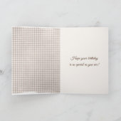 誕生日テディベア カード (内部)