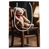 誕生日テディベア ミディアムペーパーバッグ (正面)