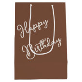 誕生日テディベア ミディアムペーパーバッグ (裏面)