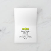 誕生日テニスエースカード カード (内部)