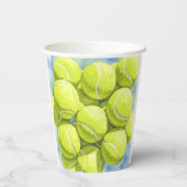 誕生日テニスエースガールお祝い 紙コップ (裏面)