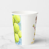 誕生日テニスエースガールお祝い 紙コップ (右)