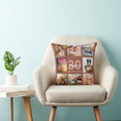 誕生日テラコッタ写真コラージュ クッション (椅子)