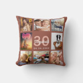 誕生日テラコッタ写真コラージュ クッション (正面)