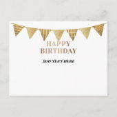 誕生日テンプレート インビテーションポストカード (正面)