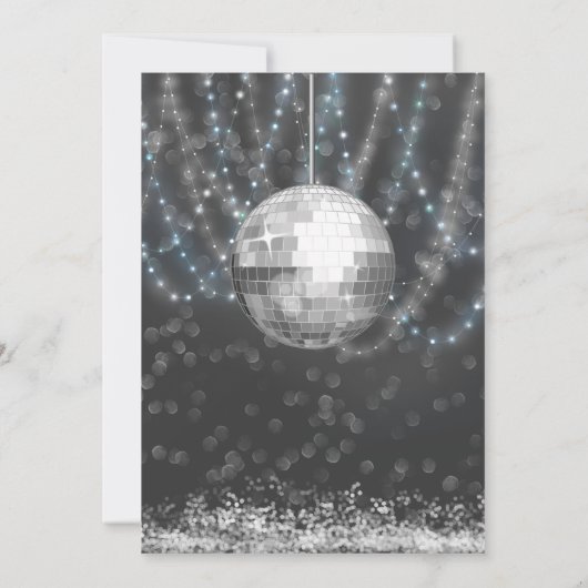 誕生日ディスコパーティー 招待状 (裏面)