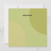 誕生日ディナーパーティの招待状テンプレート 招待状 (裏面)