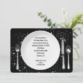 誕生日ディナーパーティーオンスターズ招待状 招待状 (スタンド正面)