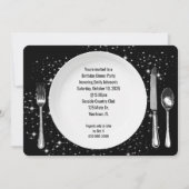 誕生日ディナーパーティーオンスターズ招待状 招待状 (正面)