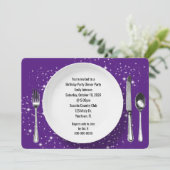 誕生日ディナーパーティーオンスターズ招待状 招待状 (スタンド正面)