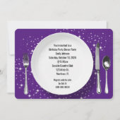 誕生日ディナーパーティーオンスターズ招待状 招待状 (正面)