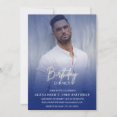 誕生日ディナー53歳の誕生日の招待フォトメンズ 招待状 (正面)