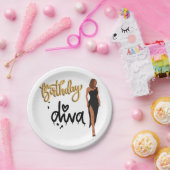 誕生日ディーバ紙プレート ペーパープレート (パーティー)