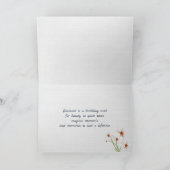 誕生日デイジーの写真フレームのクロースライン カード (内部)