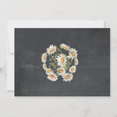 誕生日デイジーパーティー招待状フォトフローラチョーク 招待状 (裏面)