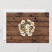 誕生日デイジーパーティー招待状フローラウッドフォト 招待状 (裏面)