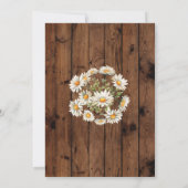 誕生日デイジーパーティー招待状anyエイジフローラウッド 招待状 (裏面)