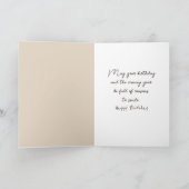 誕生日デイジーブーケインオールドミルク缶 カード (内部)