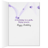 誕生日デイジーブーケインパープルスニーカー (内側 (右))