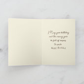 誕生日デイジーブーケインミルク缶 カード (内部)