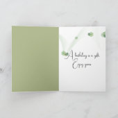 誕生日デイジーブーケインレッドピッチャー カード (内部)