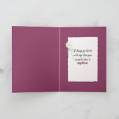 誕生日デイジーブーケオンブリック カード (内部)